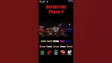 HP Bar Simon Tunner Wenda Pinki Jevin in 3 - 10 Definitive Phases #sprunki  #incredibox