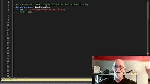 SQL Server Backup Performance Tuning