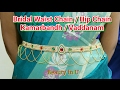 Waist Accessories : Bridal Waist Chain / Kamarbandh / Vaddanam / Hip Chain making at Home | Tutorial