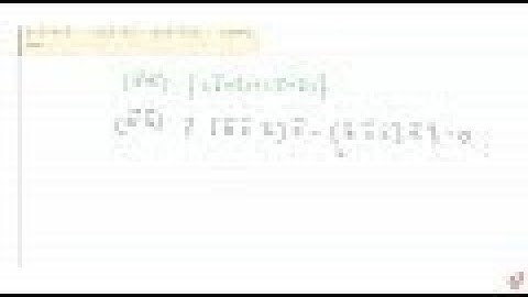 IIT JEE THREE DIMENSIONAL GEOMETRY The lines ` vec r= vec a+lambda( vec bxx vec c)a n d vec r= ve...