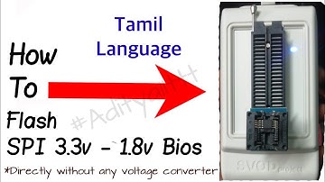 How to Flash Spi Bios using Svod 3 | Svod-4| 3.3v and 1.8v (Tamil Language)