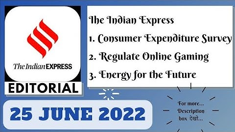 25th June 2022 | Gargi Classes The Indian Express Editorials and Ideas Analysis | By R.K. Lata