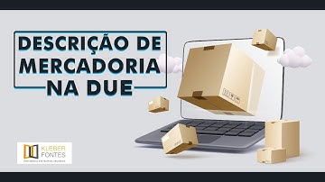 Descrição da Mercadoria Exportada na Declaração Única de Exportação