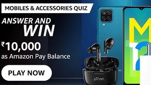 Amazon Mobiles & Accessories Quiz Answers Today l Amazon Quiz Answers Today l 19 September 2022