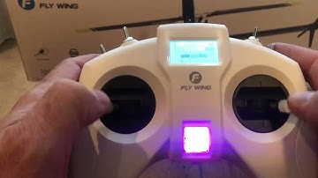 Flywing Fw200 RTF Radio and menu and mode change and stick calibration