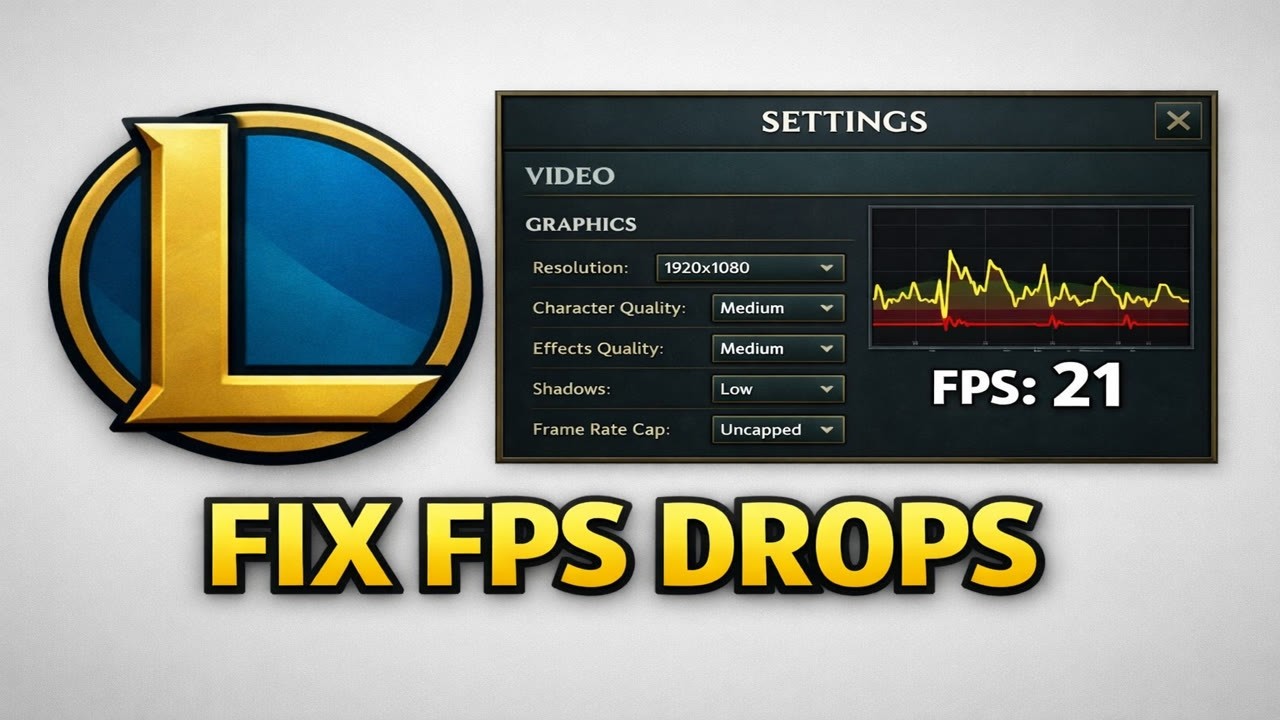 How To Fix FPS Drops In League Of Legends - YouTube
