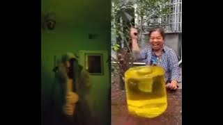 Chinese lady laughs like a witch