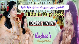 Nikkah makeup from kashee’s | Kashees’s makeup honest Review | My son Nikkah Day