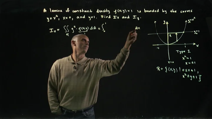 Double Integral - Moments of Inertia Ix and Iy