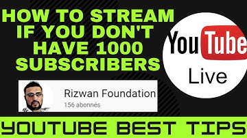YOUTUBE NEW TUTORIAL "HOW TO STREAM ON YOUTUBE WITHOUT 1000 SUBSCRIBERS DIRECTLY FROM YOUR PC"