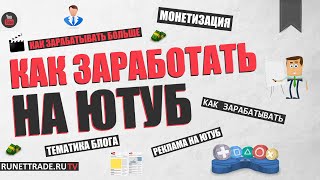 Как заработать на ютубе - монетизация, сколько можно заработать, какая тематика лучше(Как заработать на ютубе? - Монетизация видео на ютубе, это отличный способ заработать на своем хобби. Все..., 2015-05-25T16:28:34.000Z)