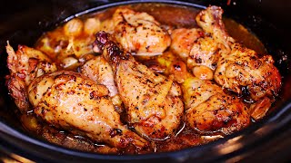 Slow Cooker Garlic Parmesan Chicken Drumsticks Recipe - Easy Slow cooker chicken