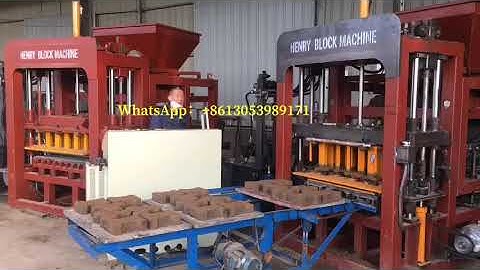 Color paver making machine hydraulic automatic zigzag paving brick machine test for customers