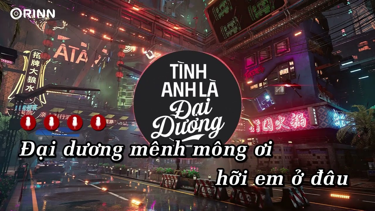 KARAOKE | Tình Anh Là Đại Dương (Orinn Remix) - TLong | Beat Chuẩn
