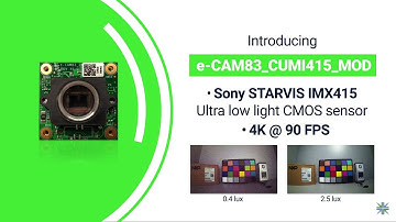 4K Sony STARVIS IMX415 Low Light MIPI Camera Module | Streaming 4K @ 90fps | e-con Systems