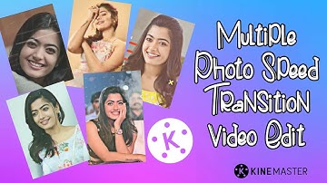 Trending Multiple Photo Speed Transition With Glitch Effect Editing In Kinemaster For Beginners ||