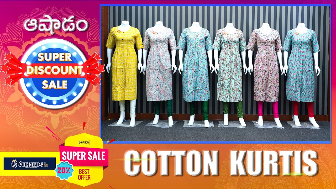 Cotton Kurtis Collection | She Needs Saree World