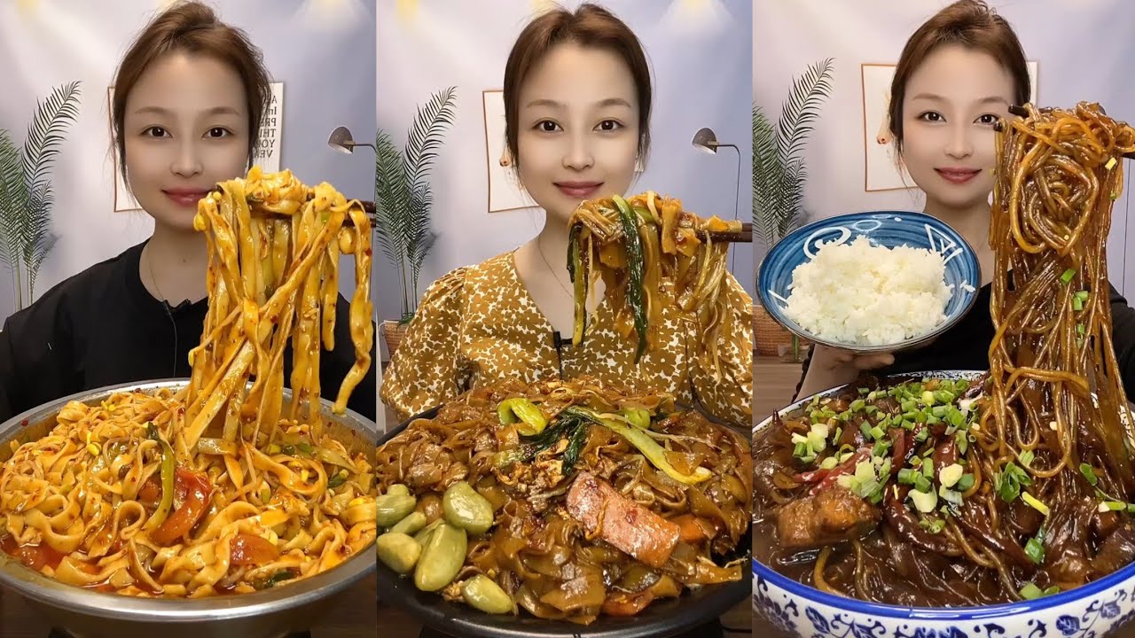 Mukbang Challenge Eating Spicy🔥🥵 Noodles 🍜 Fire noodles🍜🍛Chinese food#cook #noodles #yummy 
