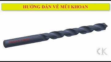Inventor - Hướng dẫn vẽ mũi khoan - Bài tập 34