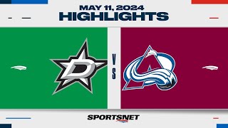 NHL Game 3 Highlights | Stars vs. Avalanche  May 11, 2024