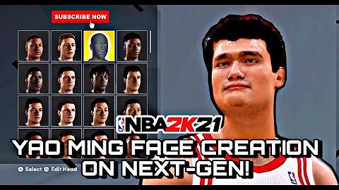 YAO MING FACE CREATION on NBA 2K21 NEXT-GEN! HOW TO MAKE YAO MING on NBA 2K21!