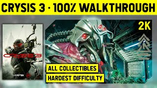 CRYSIS 3  100% WALKTHROUGH  POST HUMAN WARRIOR DIFFICULTY  NO COMMENTARY LONGPLAY  ULTRA 1440P