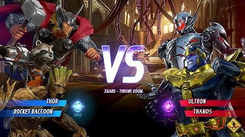 MARVEL VS. CAPCOM: INFINITE Thor,Rocket Raccoon VS CPU Ultron,Thanos