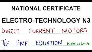 Electrotechnology N3 DC Motors The EMF Equation Part 1 _ DC Motors @mathszoneafricanmotives