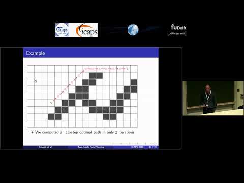 ICAPS 2018: Adi Botea on &quot;Two-Oracle Optimal Path Planning on Grid Maps&quot;