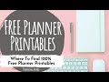 Free Planner Printables | Updated List of My Favorite Freebies!