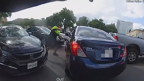 Police release footage after officer hit by car, suspect shot during incident near the Galleria