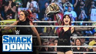 IYO SKY celebrates being the new WWE Women's Champion