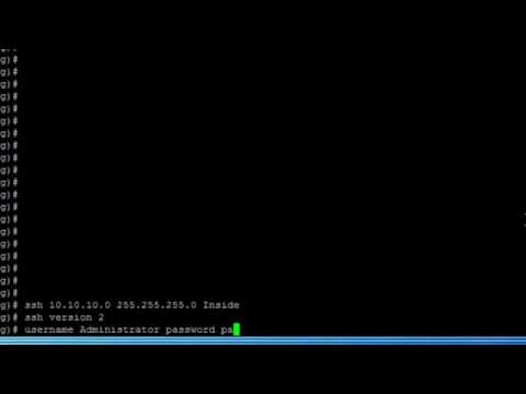 Cisco ASA - SSH configuration