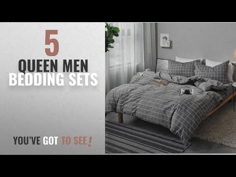 top-10-queen-men-bedding-sets-[2018]:-bedding-duvet-cover-set-queen---microfiber-comforter-quilt