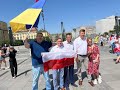 Українці вийшли на "Марш подяки" у Вроцлаві. Марш вдячності!  Вроцлав, 19.06.2022