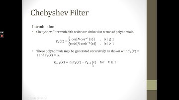 WEEK 14 PART 1 CHEBYSHEV IIR FILTER PART 1