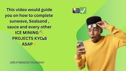 HOW TO COMPLETE THE SEALSAND, SAUCE, SUN WAVES AND OTHER ICE MINING PROJECT