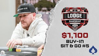 $10,000 For FIRST! Skull Mike Plays LIVE Poker Sit and Go | Road to Lodge Championship