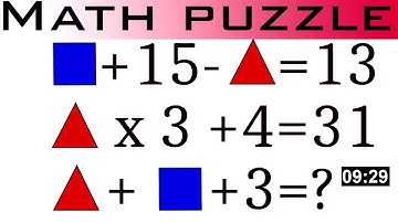 Can you Solve this Math Logic Puzzle?  #11 I Brain teasers