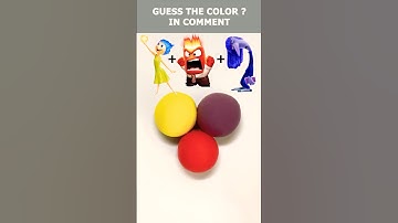 Guess The Mixed Colors of Emotions?👉Joy + Anger + Ennui #satisfying #colormixing #insideout2