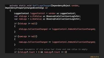Creating a UserControl in WPF for Dynamic Log Display Using Dependency Properties