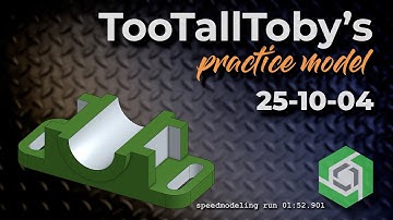Onshape Speedmodeling Too Tall Toby Practice Model 25-10-04