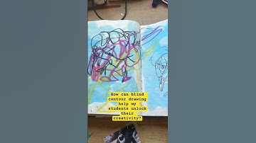 How can blind contour drawing help my students unlock their creativity?