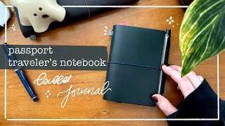 How I Bullet Journal In a Passport Travelers Notebook (2023) | LindseyScribbles