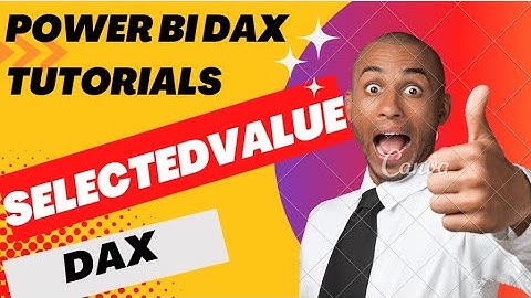 selectedvalue dax | power bi dax tutorial Part 2 | selectedvalue in power bi