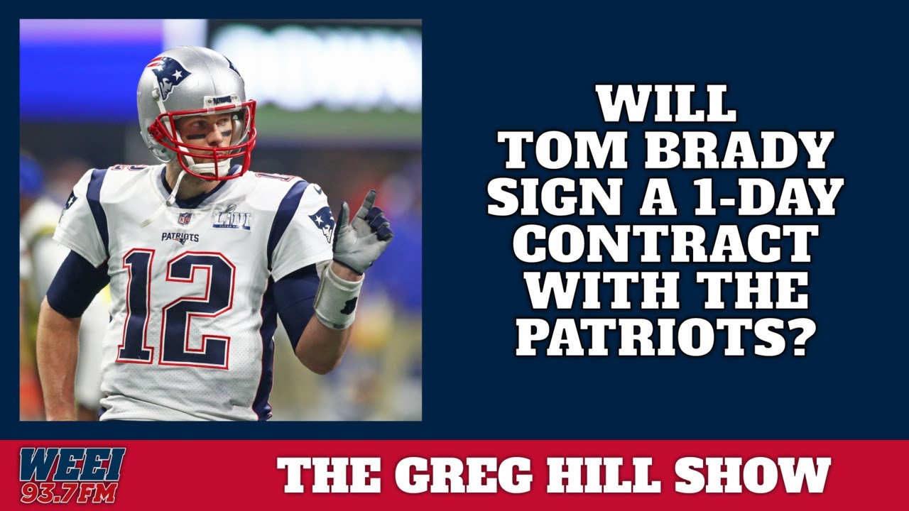 Will Tom Brady sign a 1-day contract with the Patriots? 