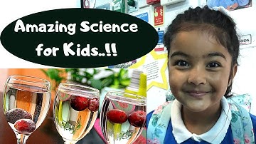 Easy Kids Science Experiment: How to Float a Grape in the Middle of the Glass