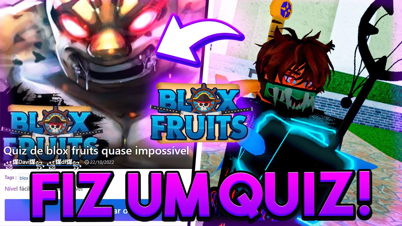 O QUIZ do Blox Fruits #roblox #bloxfruits