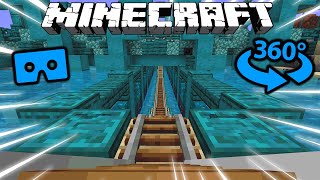 🎢Aqua Roller Coaster - 360° Video(Minecraft VR)