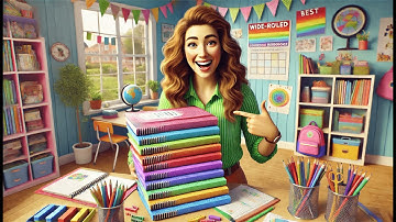 📚 ScribbleMate Cute Composition Notebook Wide Ruled | Best Composition Notebooks Wide Ruled for Kids